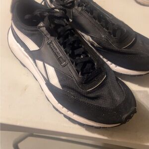 Reebok Black and White Classic Sneakers